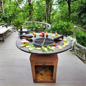 <span class=keywords><strong>2023</strong></span> nuevo estilo al aire libre Corten acero hierro portátil barbacoa parrilla fuego Pit Bbq - Product Image 4