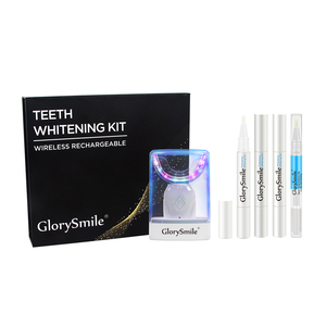 Kit di sbiancamento dei denti con sorriso di neve senza fili portatile 32LED <span class=keywords><strong>rosso</strong></span> e blu Kit di sbiancamento dentale sfuso con etichetta privata - Product Image 1