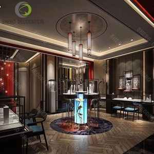 Exhibidores Modernos para Joyería en Centros Comerciales, Vitrinas Iluminadas, Mostrador Tipo Isla para Joyería de Diamantes - Product Image 4