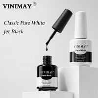 Ensemble de vernis gel noir et blanc Vinimay, normes européennes, sans HEMA ni TPO, livraison rapide, gel de base classique pour la couleur des ongles, pour le nail art