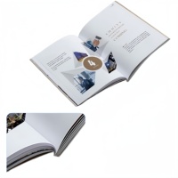 Folleto de puntada de sillín con logotipo personalizado para publicidad Promoción Catálogo DE LA EMPRESA Folleto