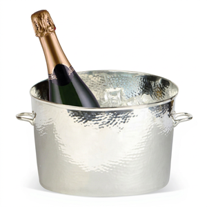 Design martelé de gros Grand seau à glace en métal pour champagne Refroidisseur de vin pour bar et restaurant pour les fêtes - Product Image 1