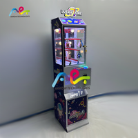 Monnayeur pour borne d'arcade avec lecteur de tickets métallique et lumière clignotante pour usage intérieur