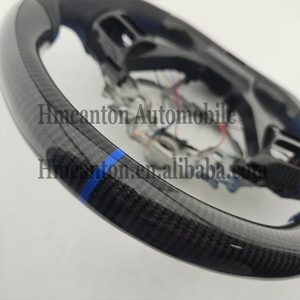 พวงมาลัยรถยนต์ Lexus IS250 IS350 ES ES300 GS GS350 NX CT200 RC ทำจากหนังคาร์บอนไฟเบอร์แบบเจาะรู ลดราคาพิเศษ - Product Image 3