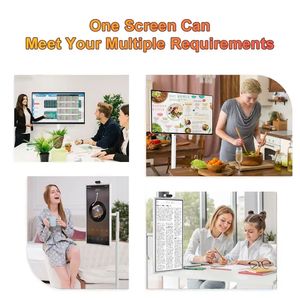 21.5\"-<b>32</b>\" <b>Inch</b> <b>Smart</b> Portable Touch Screen <b>TV</b> <b>White</b> Mobile <b>TV</b> Advertising Video Movable Digital Signage SDK Function Floor - Product Image 5