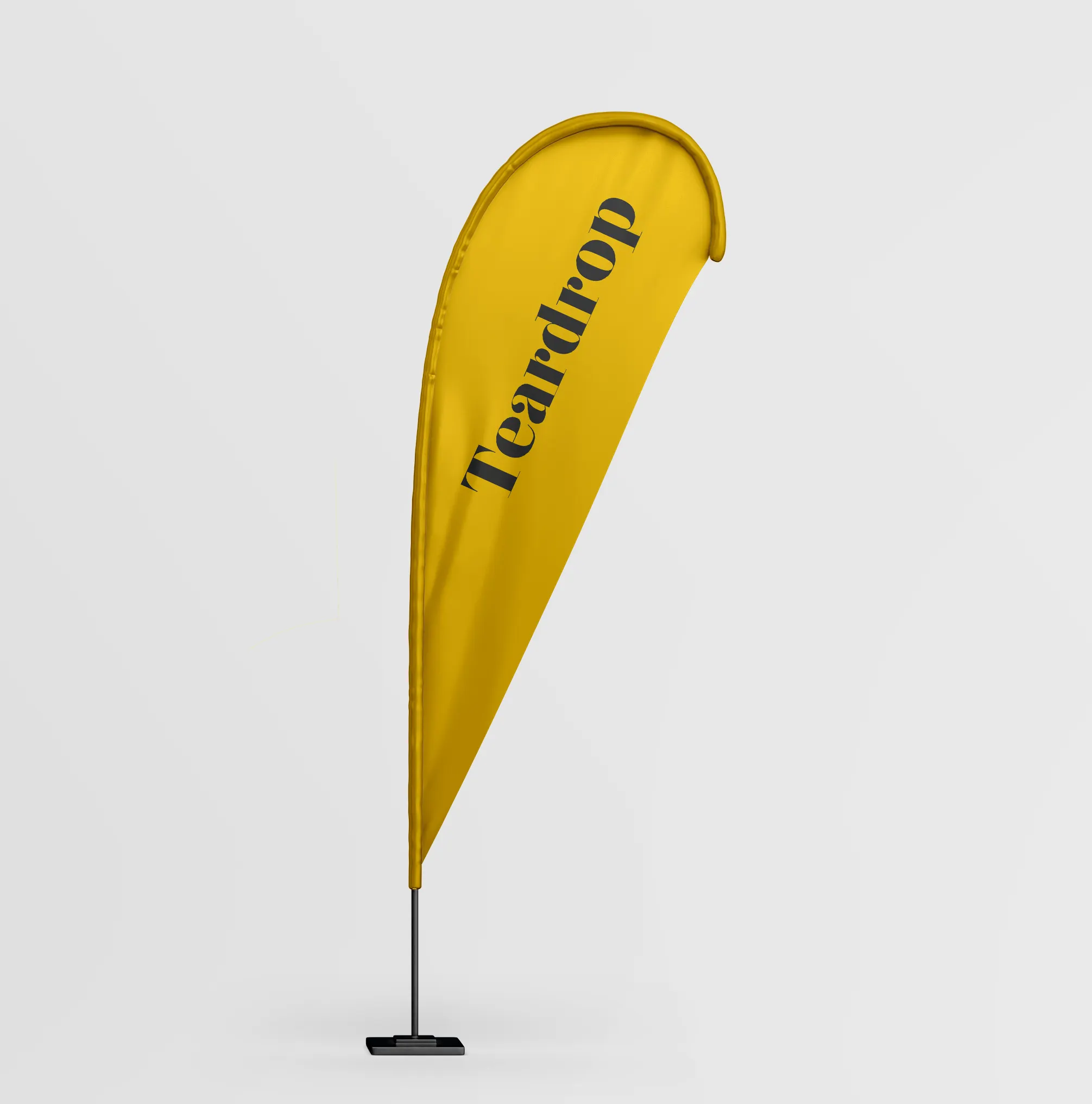 Factory Direct New Business Giveaways Custom Outdoor Flags Pole: No.1 Advertising Banner Stands For Teardrop, Flying Beach Flag