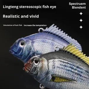 Poisson daurade Vib dur appât 3d leurres pêche 6cm 8cm 9cm ABS dur Vibe <span class=keywords><strong>leurre</strong></span> - Product Image 3
