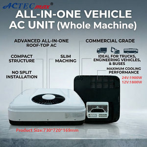 Integrated Universal 24V 12V Truck Air Conditioner Roof Mounted Parking <b>Cooler</b> Energy Saving for Pickup With Scroll Compressor - Product Image 1