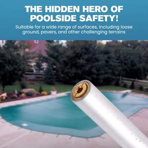 Tube de fixation en aluminium Swimcare pour couverture de piscine, 18 pouces, avec ancre en laiton – Accessoire durable pour installation de couverture de piscine - Product Image 5