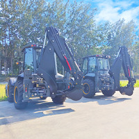 Chargeuse-pelleteuse 4x4 de 2,8 tonnes avec godet 6 en 1, directement de l'usine chinoise