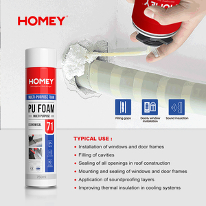 Homey siêu mạnh Polyurethane bọt PU phun gắn cửa ra vào và cửa sổ dính PU bọt - Product Image 4
