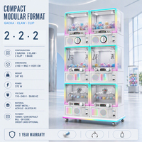 Distributeur commercial de capsules Gacha avec machine à pinces et jeu de grue à monnayeur pour centre commercial