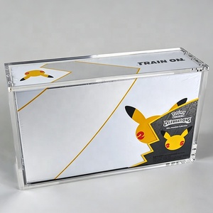 Boîte de présentation magnétique en acrylique personnalisable et anti-poussière, idéale pour le rangement et la protection des cartes Pokémon UPC et des coffrets cadeaux de festival - Product Image 5