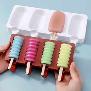 Moules à sucettes glacées en silicone, moule à glace réutilisable, outil facile pour la fabrication de sucettes glacées, moule à crème glacée en silicone de qualité alimentaire - Product Image 3