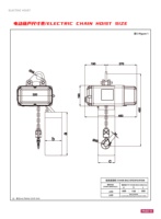 Palans électriques stationnaires à chaîne pour treillis SU-GP-1.0 C1