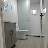 Maison conteneur extensible Zengrong 40 pieds, 3 chambres, maison mobile moderne avec cuisine et toilettes, design portable et amovible pour habitation