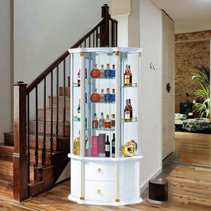 Cave à Vin Murale en Verre de Style Européen, Buffet de Salle à Manger, Rangement, Vitrine de Salon, Étagère Élégante pour la Maison - Product Image 6