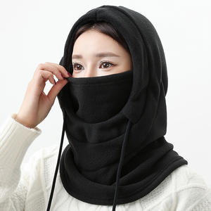 Masker Bersepeda Musim Dingin Tahan Angin Tahan Dingin Musim Gugur Hangat Wajah Penuh Uniseks Dua-dalam-satu Sepeda Listrik Pelindung Telinga Bulu Polar - Product Image 3