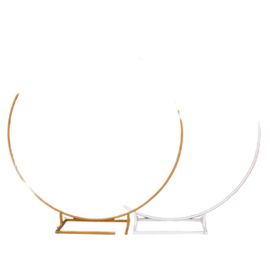 Dropshipping Aimexn Golden Metal Wedding Arch <b>Backdrop</b> <b>Stand</b> Eco-Friendly 5-6ft for Ceremony Circle Balloon Arch Decoration - Product Image 4