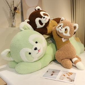 Almohada Larga de Peluche de <span class=keywords><strong>Mapache</strong></span> y Oso Kawaii Colorida, Suave y Adorable, para Regalo de Cumpleaños Infantil y Decoración de Habitación - Precio Mayorista - Product Image 3