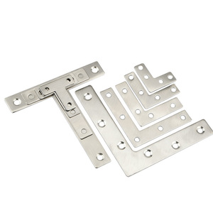 Soportes de esquina en forma de T y L de acero inoxidable para muebles, conectores de soporte para estantes, placas de fijación de hardware duraderas - Product Image 4