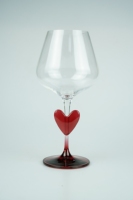 Verres à vin en cristal transparent faits à la main en forme de cœur pour la Saint-Valentin, style classique, flûtes à cocktail pour les fêtes