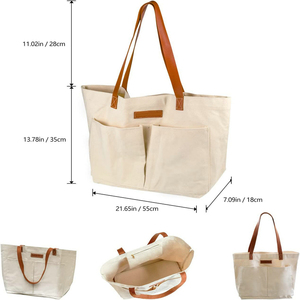 Tùy Chỉnh Nhiệm Vụ Nặng Nề Oxford Vải Polyester Tote Tổ Chức Túi Đa Chức Năng Túi Cho Công Cụ Làm Vườn Lưu Trữ Mục Đích Đặc Biệt Trường Hợp - Product Image 4