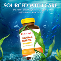 Gélules d'huile de poisson nutritive, riches en oméga-3 (EPA+DHA), mélange multivitaminé, soutien énergétique et corporel global, certifié GMP