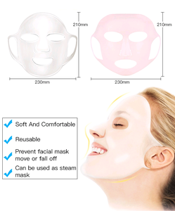 มาส์กหน้าซิลิโคนซิลิโคนเกรดอาหารมาส์ก100% หน้าแบบใช้ซ้ำได้ - Product Image 5