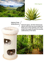 Tour griffoir écologique pour chats de grande taille, multi-niveaux, en sisal, mobilier durable pour animaux de compagnie, idéal pour les animaleries