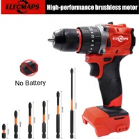 Perceuse à percussion sans balais 20V avec visseuse, batterie 8.0Ah, chargeur et accessoires, vitesse variable, mandrin 3/8'', certifiée CE, fabrication OEM/ODM