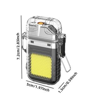 Водонепроницаемый портативный мини светодиодный фонарик USB Перезаряжаемый Карманный Брелок Свет Открытый аварийный кемпинговый фонарь - Product Image 6