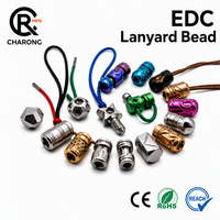 Pendentif Couteau en Titane Personnalisé Usiné CNC en Alliage de Titane TC4, Pendentif Collier EDC en Paracorde, Services d'Usinage OEM ODM