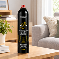 Extincteur à eau noire de 500 ml, vaporisateur portable, bouteille à main pour la protection de la cuisine, de la maison, du véhicule et du bureau