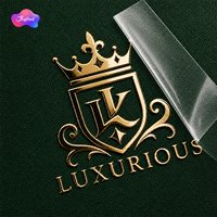 Autocollants personnalisés 3D avec logo, transfert UV, imperméables, pour matériaux métalliques brillants, adhésifs pour emballages cosmétiques professionnels
