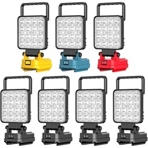 ไฟ LED ทำงานแบบพกพาสำหรับตั้งแคมป์กลางแจ้ง ซ่อมแซม โคมไฟฉุกเฉิน 200 LED พร้อมสวิตช์ควบคุม ตัวโคมพลาสติก - Product Image 1