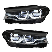 Para BMW Serie 5 G30 G38 2018-2020, Faro LED Estilo LCI Actualizado, Lente de Proyector Bi-LED Dual, Luz de Señal de Giro Secuencial DRL