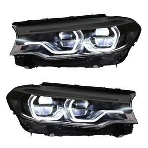 Pour BMW Série 5 G30 G38 2018-2020, mise à niveau des phares LED style LCI, double lentille <span class=keywords><strong>de</strong></span> projecteur Bi-LED, feux <span class=keywords><strong>de</strong></span> jour DRL, clignotants séquentiels - Product Image 1
