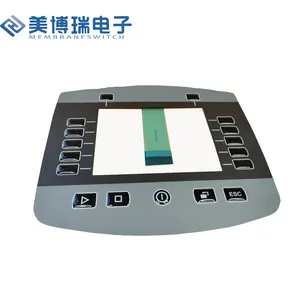Пользовательский мембранный кнопочный переключатель CNC с клейкой лентой 3M для промышленного контроллера