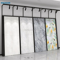 Étagère de présentation horizontale pour carreaux de céramique en marbre, en céramique et en quartz, en métal robuste, à glissière horizontale