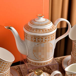 Venta caliente 15 piezas de lujo europeo mosaico cerámica juego de té taza de café platillo - Product Image 2