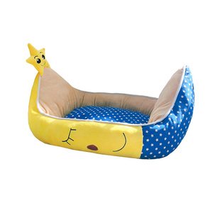 Cama para Perros y Gatos en Forma de Luna, de Terciopelo Suave, con Cojín Reversible y Base Antideslizante, para Uso en Todas las Estaciones, Venta al Por Mayor - Product Image 2