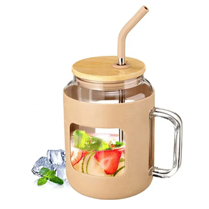 Actor Price-vaso <span class=keywords><strong>de</strong></span> vidrio <span class=keywords><strong>de</strong></span> boca ancha, <span class=keywords><strong>vasos</strong></span> <span class=keywords><strong>de</strong></span> 50oz <span class=keywords><strong>con</strong></span> <span class=keywords><strong>tapa</strong></span> <span class=keywords><strong>de</strong></span> bambú y taza <span class=keywords><strong>de</strong></span> paja - Product Image 6