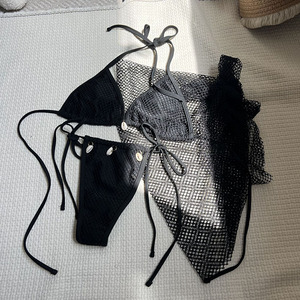 Nouveau maillots de <span class=keywords><strong>bain</strong></span> femmes 2024 maillots de <span class=keywords><strong>bain</strong></span> Sexy Net Bikini 3 pièces ensembles Sexy ensembles de plage pour les femmes - Product Image 6