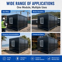 Maison modulaire en acier galvanisé durable, construction rapide sur mesure, mini-maison préfabriquée pour usage résidentiel familial