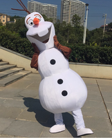 Offre Spéciale personnalisé unisexe adulte Olaf mascotte Costume bonhomme de neige style de caractère pour Halloween vacances et promotions