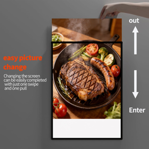 Marco <span class=keywords><strong>de</strong></span> póster LED <span class=keywords><strong>de</strong></span> alto brillo a todo color con forma rectangular redondeada para restaurante, cine, cafetería, caja <span class=keywords><strong>de</strong></span> luz publicitaria <span class=keywords><strong>de</strong></span> aluminio - Product Image 5