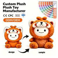Juguete de Peluche Personalizado de Alta Calidad, Fabricante de Peluches con Diseño Propio, OEM ODM, Disfraz de Mapache de Peluche