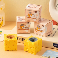 Jouet anti-stress en forme de souris de fromage, boule souple pour le soulagement du stress, vente en gros d'usine