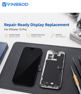 Display OLED di Alta Qualità da 6,1 Pollici, Assemblaggio Schermo Sostitutivo per Riparazione <span class=keywords><strong>iPhone</strong></span> 15 Pro con Adattatore e Garanzia di 1 Anno - Product Image 5
